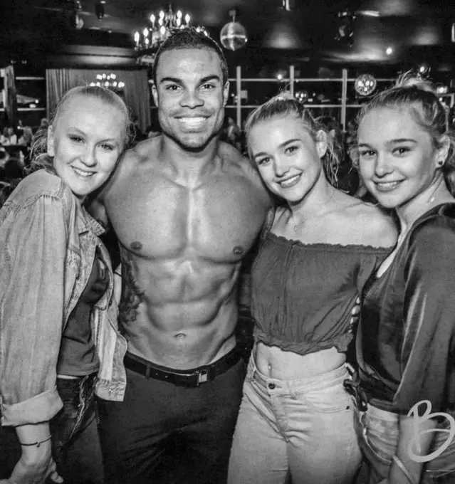 male stripper hens night