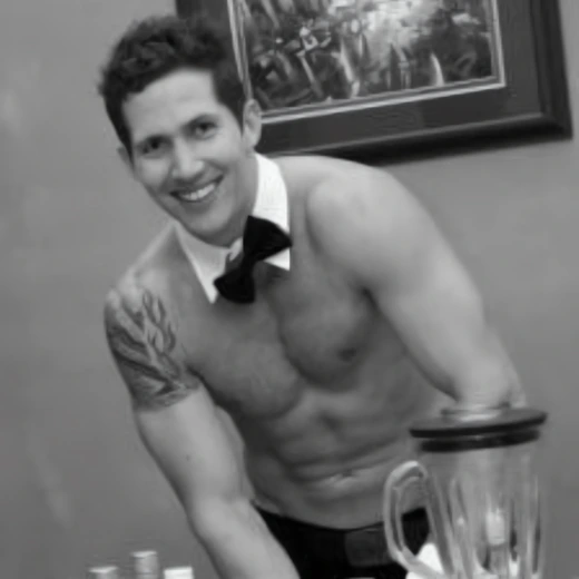 topless waiter party