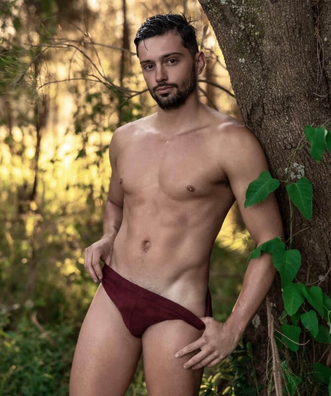 hens party performer wearing speedos